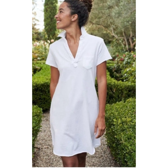 NWT Frank & Eileen Tee Lab White Lauren Mini Dress Size S - Picture 2 of 4